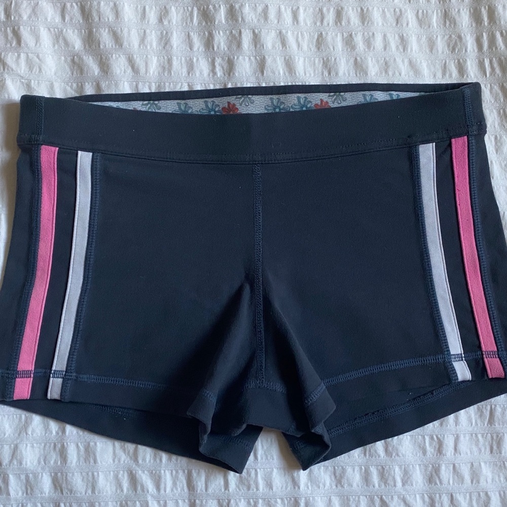 Lululemon Striped Short Shorts